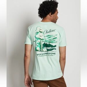 Pendleton Yellowstone National Park Graphic Tee Men’s Large Green